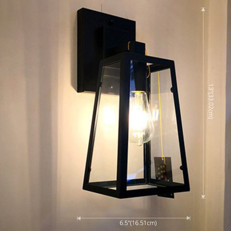 Bewaffnete Metallwandleuchten Amerikaner Retro Industrial Style 1 Lichtleuchte