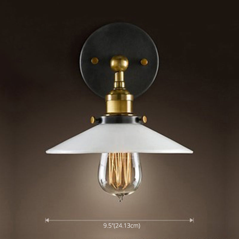 Bewaffnete Metallwandleuchten Amerikaner Retro Industrial Style 1 Lichtleuchte