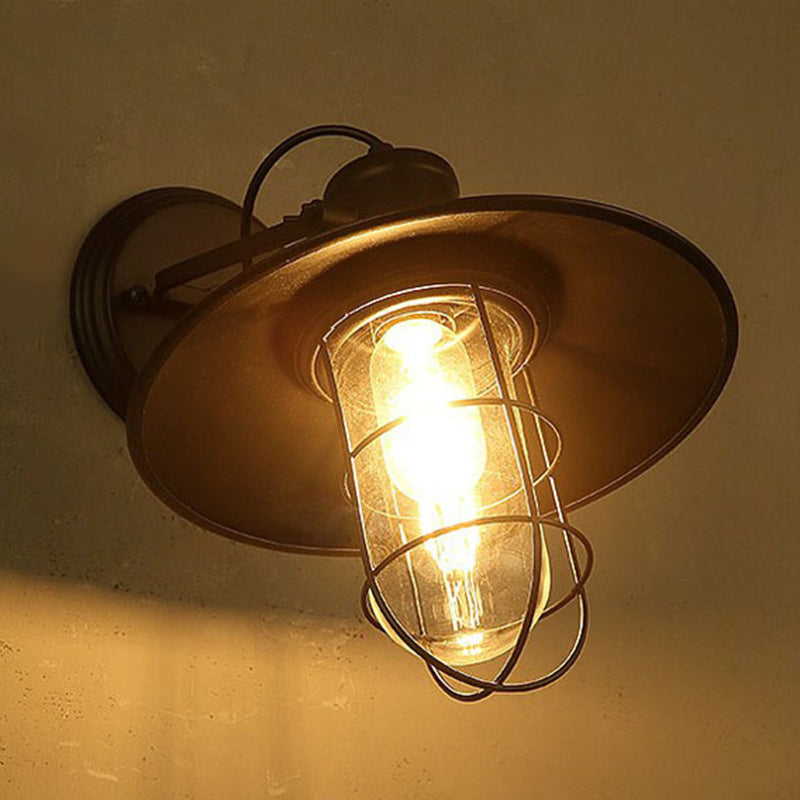 Angle Shade Wandleuchte amerikanische Retro -Industriestil Metal 1 Leichte Leuchten