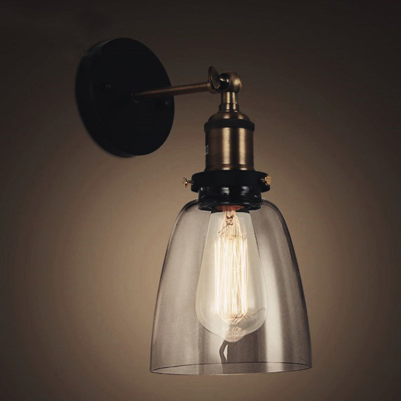 1 Licht bewaffnete Leuchtenleuchte Europäische Retro-Style-Glasingsanladungen