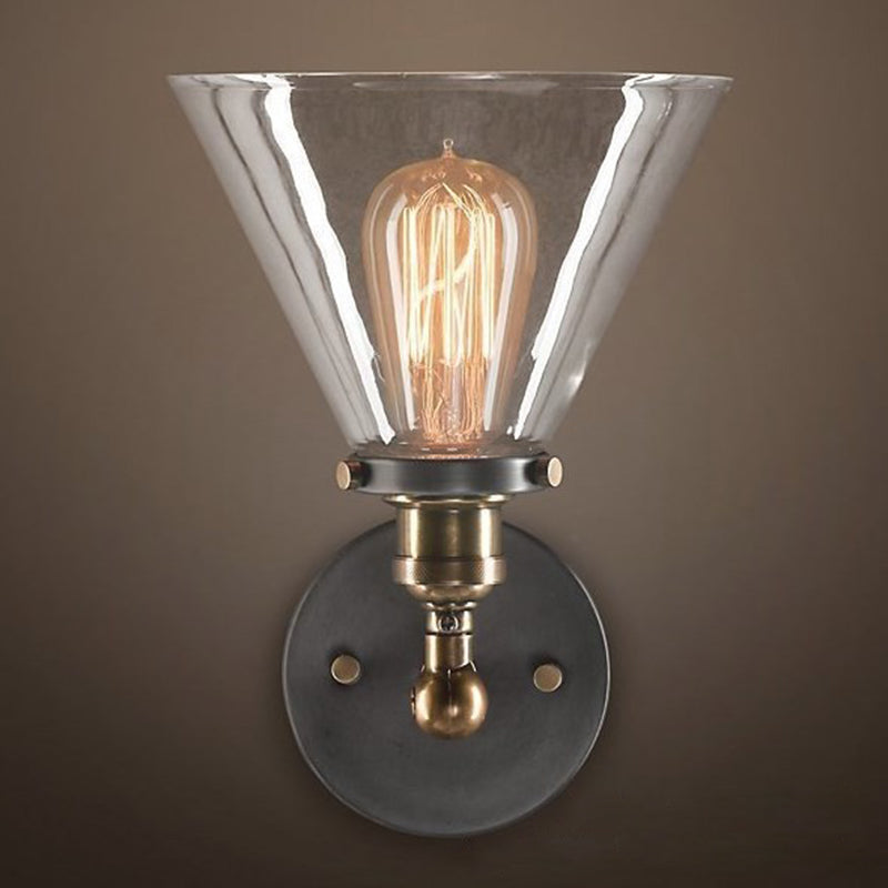 1 Licht bewaffnete Leuchtenleuchte Europäische Retro-Style-Glasingsanladungen