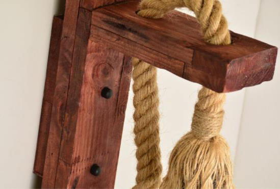 Retro -Pastoralstil exponierte Lampen Wandleuchte Leuchtenholz 1 Leichte Leuchten