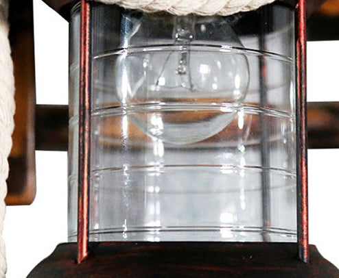 Retro -stijl muurlicht SCONCE met lampenkap 1 lichtglazen sconces