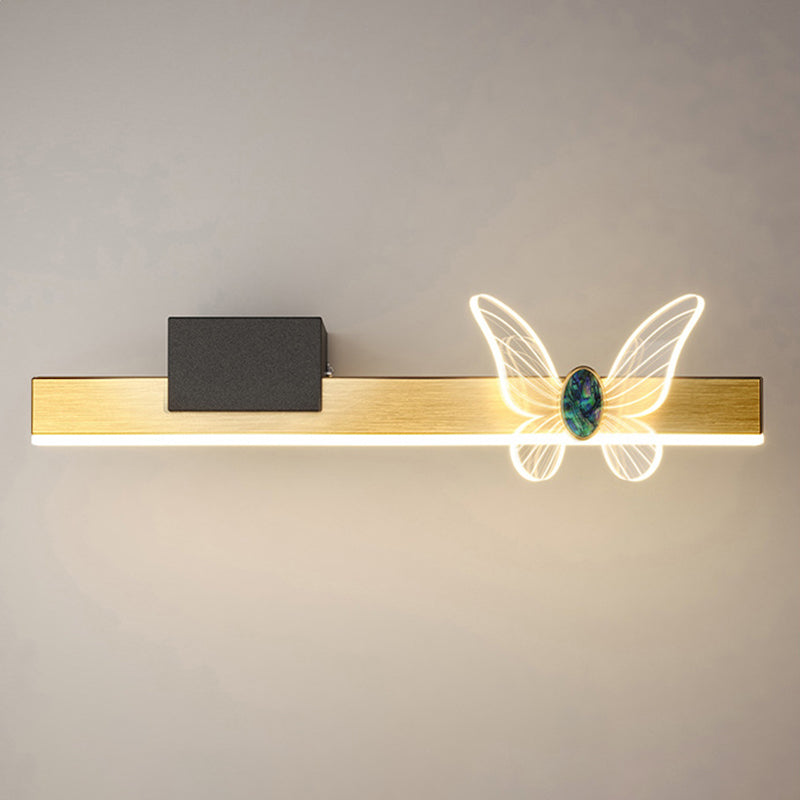 Rectangular Vanity Sconce Modern Minimalist Style Aluminum Vanity Light