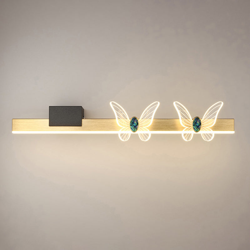 Rectangular Vanity Sconce Modern Minimalist Style Aluminum Vanity Light