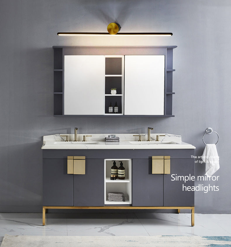 LED LINEAR LED lampe à style minimaliste moderne Aluminium unique Vanité unique