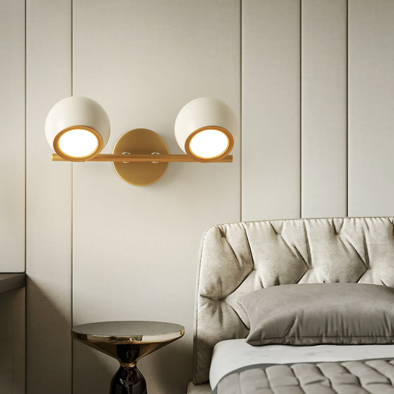 Globe Vanity Wall Sconce Nordic Minimalist Style Metal Vanity Lampe