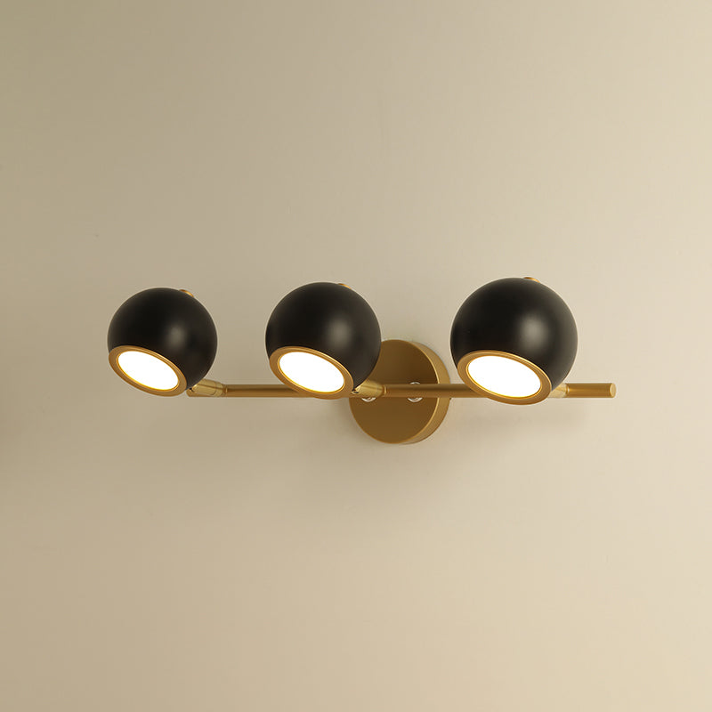Globe Vanity Wall Sconce Nordic Minimalist Style Metal Vanity Lampe