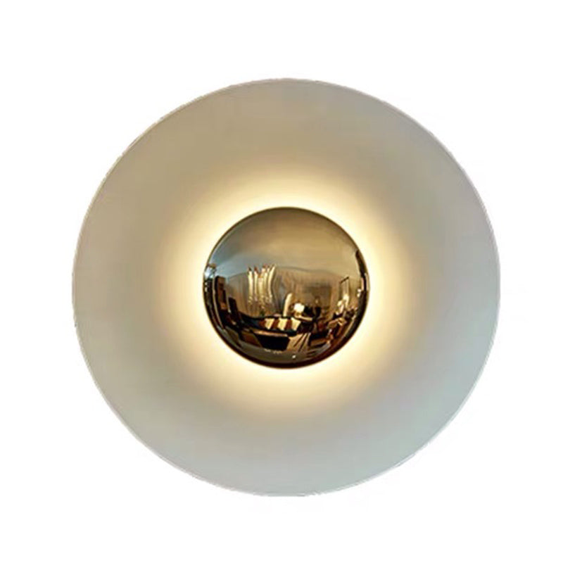 Circular Wall Light Sconces Nordic Minimalist Style Metal Sconces