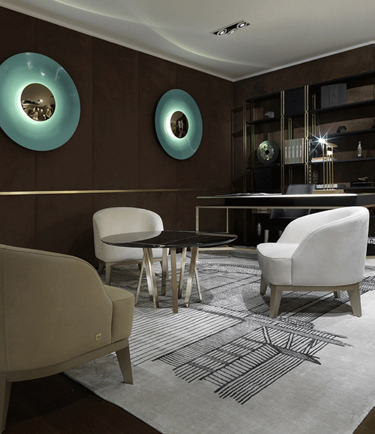 Circular Wall Light Sconces Nordic Minimalist Style Metal Sconces