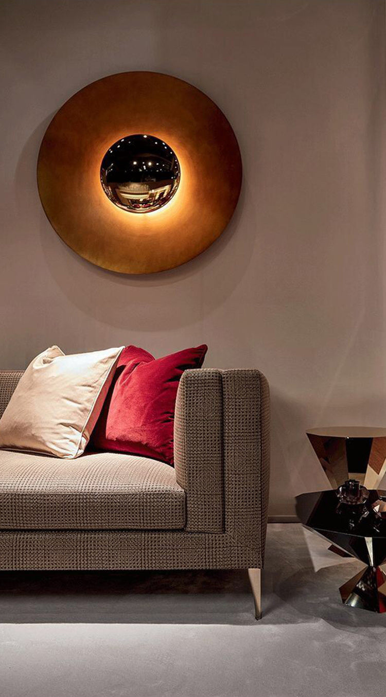 Circular Wall Light Sconces Nordic Minimalist Style Metal Sconces