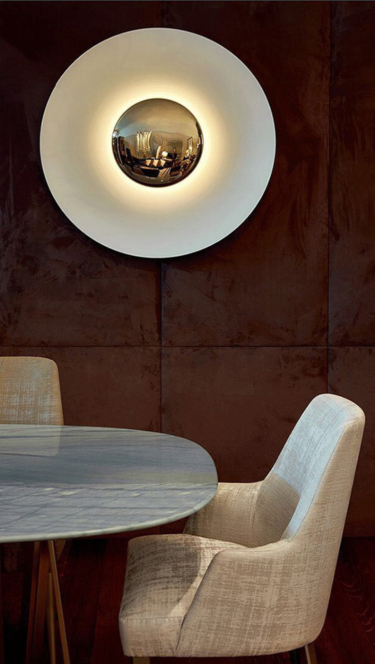 Circular Wall Light Sconces Nordic Minimalist Style Metal Sconces