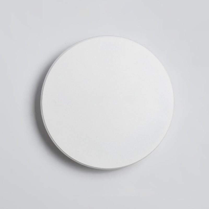Round Disc Wall Light Sconces Modern Minimalist Style Acrylic 1 Light Sconces
