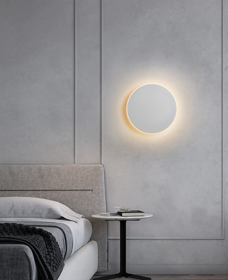 Round Disc Wall Light Sconces Modern Minimalist Style Acrylic 1 Light Sconces