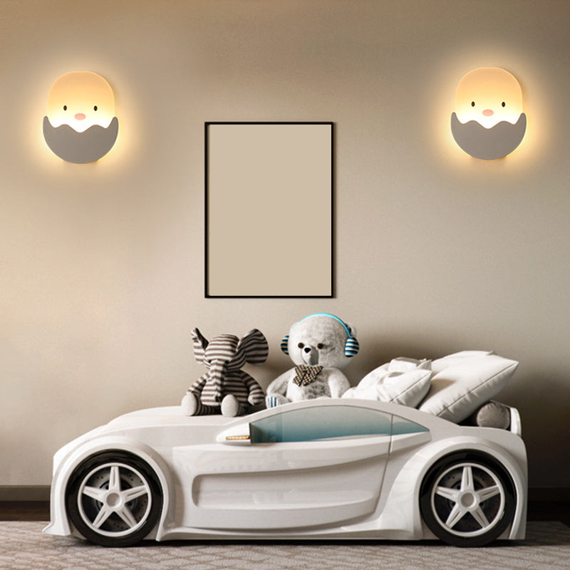 Fispositivi da parete in stile creativo cartone animato Light Acrilic Wall Light per camera da letto