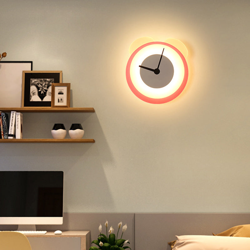 Fispositivi da parete in stile creativo cartone animato Light Acrilic Wall Light per camera da letto