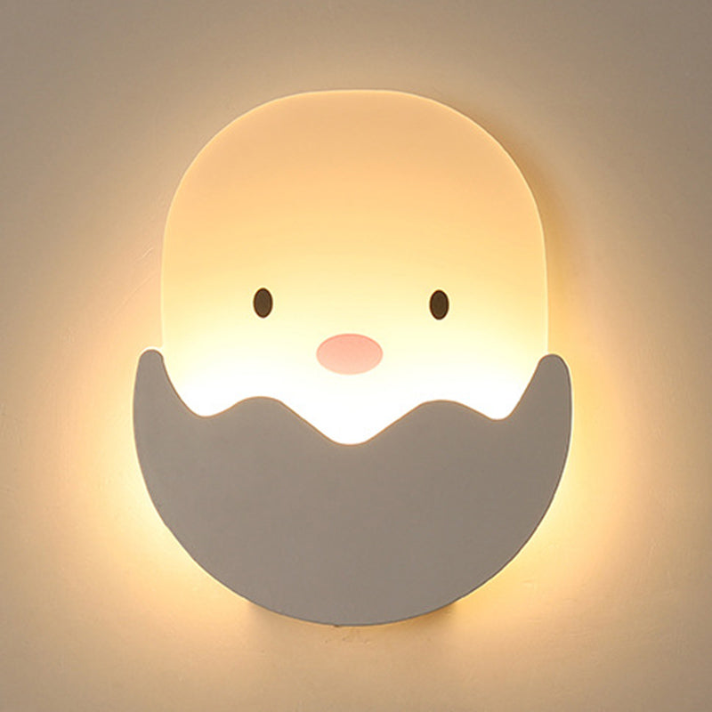 Fispositivi da parete in stile creativo cartone animato Light Acrilic Wall Light per camera da letto