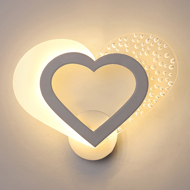 Fispositivi da parete in stile creativo cartone animato Light Acrilic Wall Light per camera da letto