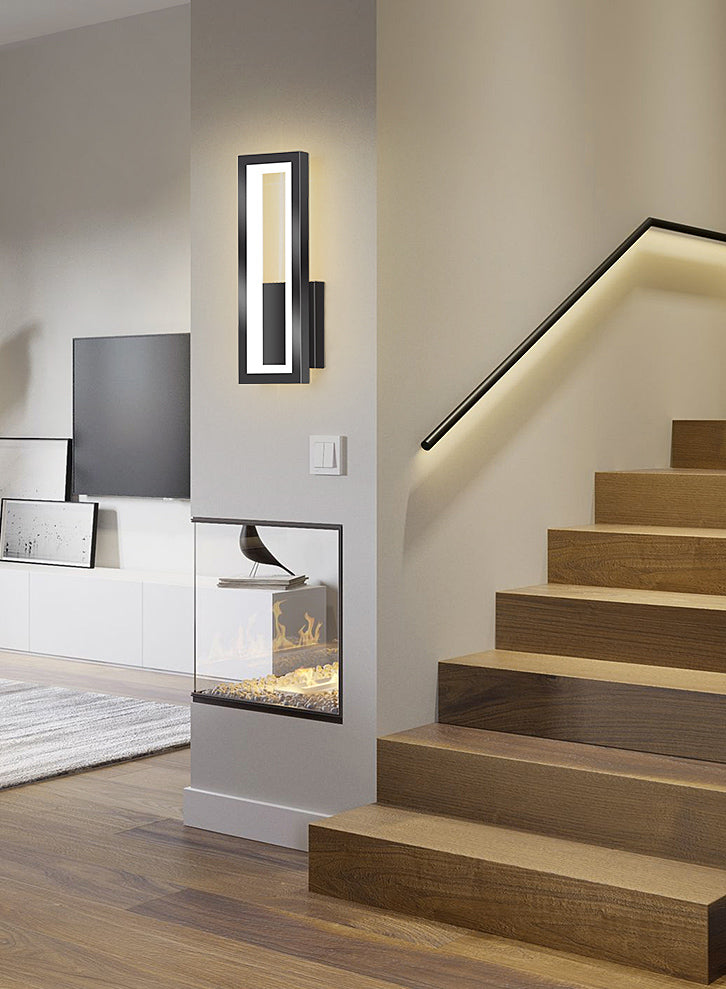 Rechthoekige wandverlichting armaturen moderne minimalistische stijl acryl wandlicht