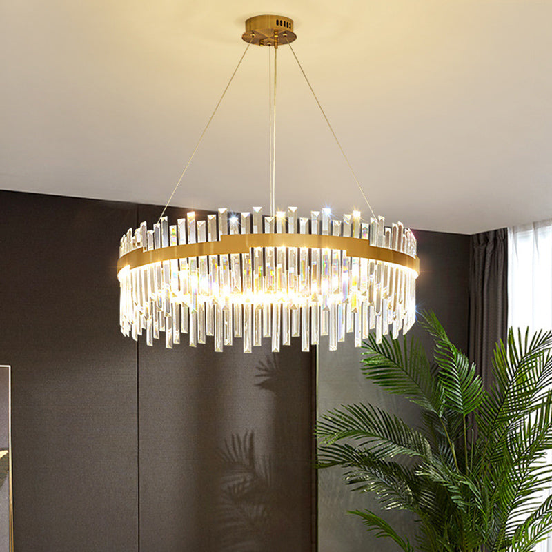 Lampada il lampadario circolare Light Segnalizzazione moderna Simplicity Crystal Crystal Ciondolo per il ristorante