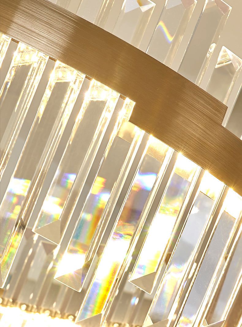 Lampada il lampadario circolare Light Segnalizzazione moderna Simplicity Crystal Crystal Ciondolo per il ristorante