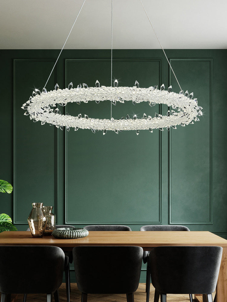 Lampade per lampadari a LEDELIE LED SIMPLICITÀ MODERNY GARLA LEDE LUMI DI CRIDURO CRIDUNGE PENDANTI PER RISTATO