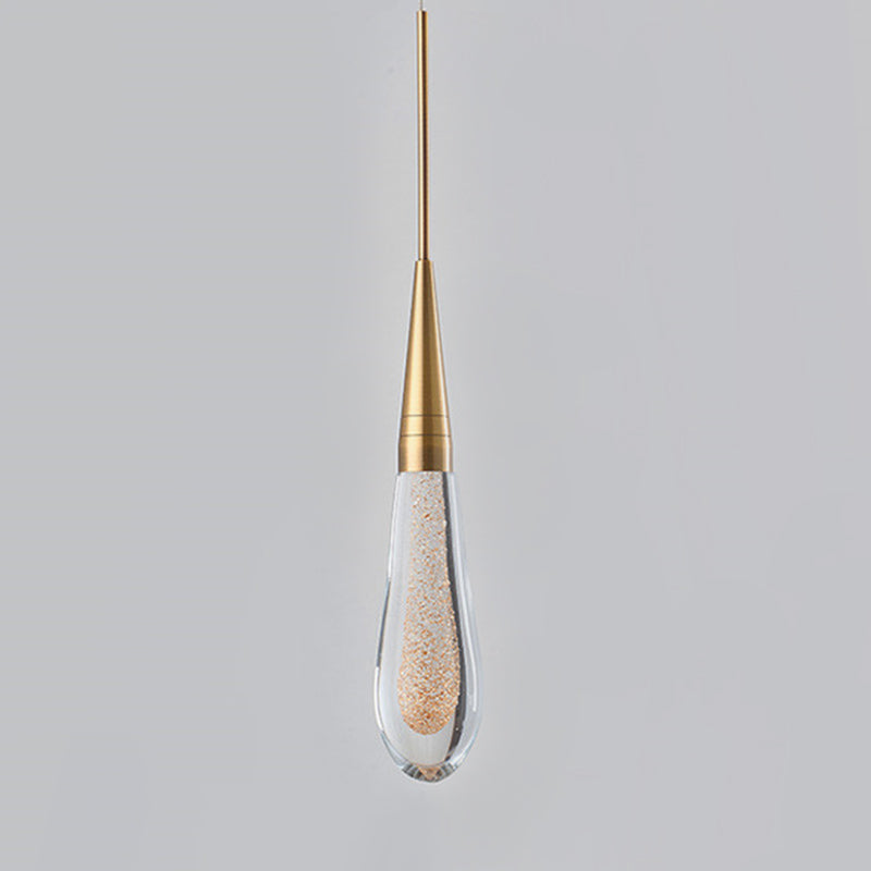 Ultra-moderne Einfachheit Tränen hängen Deckenleuchte Kristall-Aufhängungs-Anhänger Licht für das Restaurant