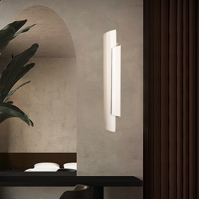 Schwarz/Weiß/Gold-Scrolled Wall Lampe Moderne Eisen 2-Licht-Leuchte-Leuchte, 16 "/21,5" /29.5 "breit