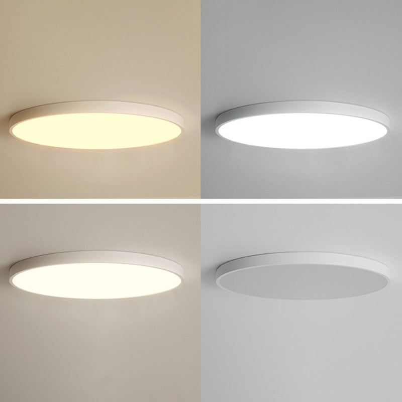 Ultra-thin Round Flush Mount Ceiling Lights Minimalist LED Flush Ceiling Lights for Bedroom