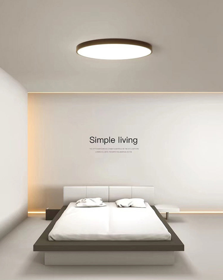 Ultra-thin Round Flush Mount Ceiling Lights Minimalist LED Flush Ceiling Lights for Bedroom