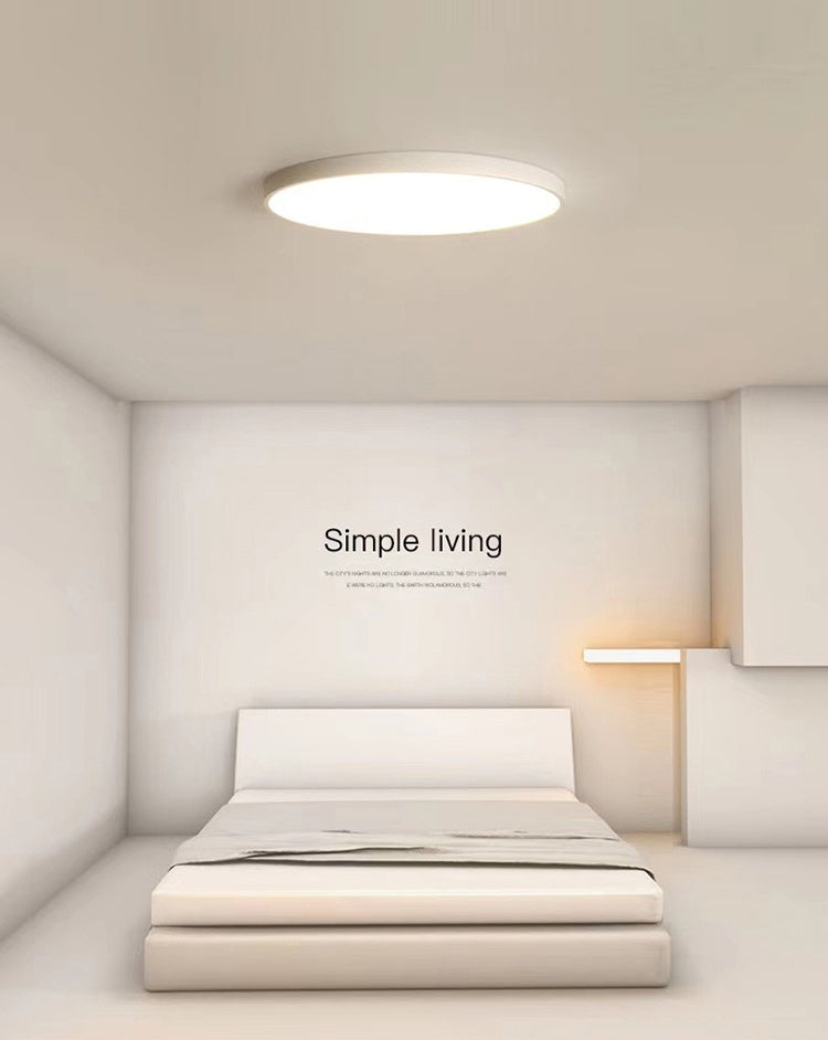Ultra-thin Round Flush Mount Ceiling Lights Minimalist LED Flush Ceiling Lights for Bedroom