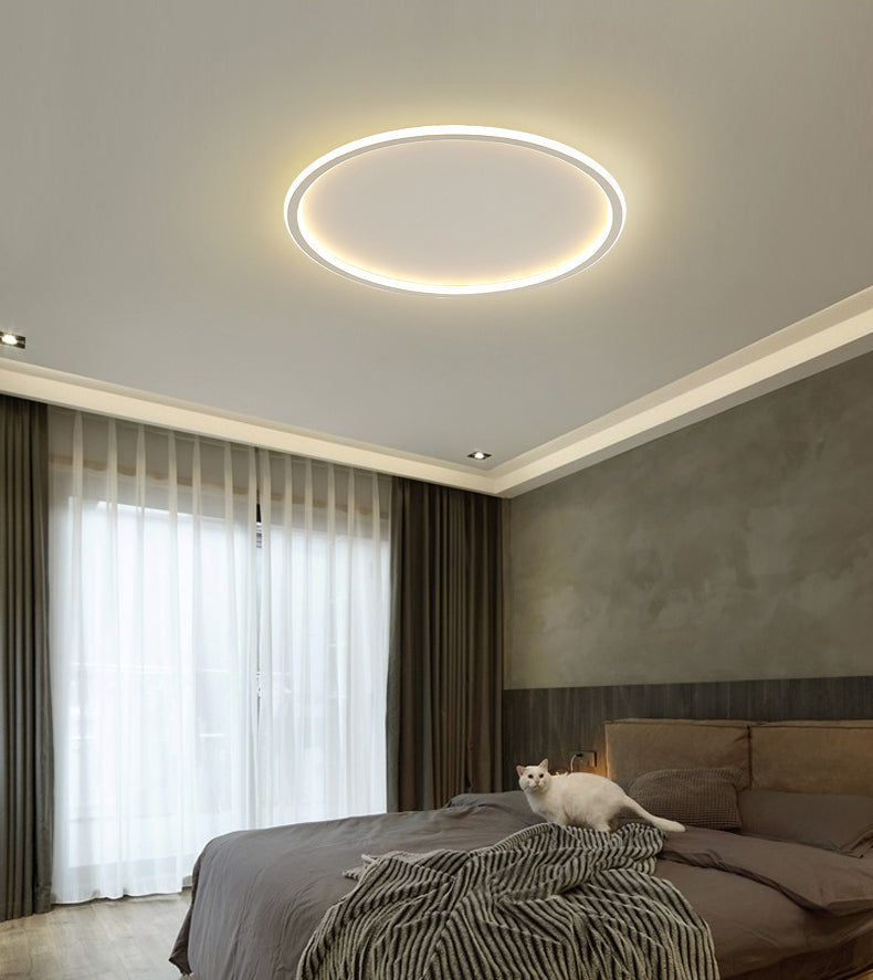 Schlafzimmer LED Flush Deckenleuchten Super-dünne zeitgenössische Flush Mount Licht mit Kreis Form