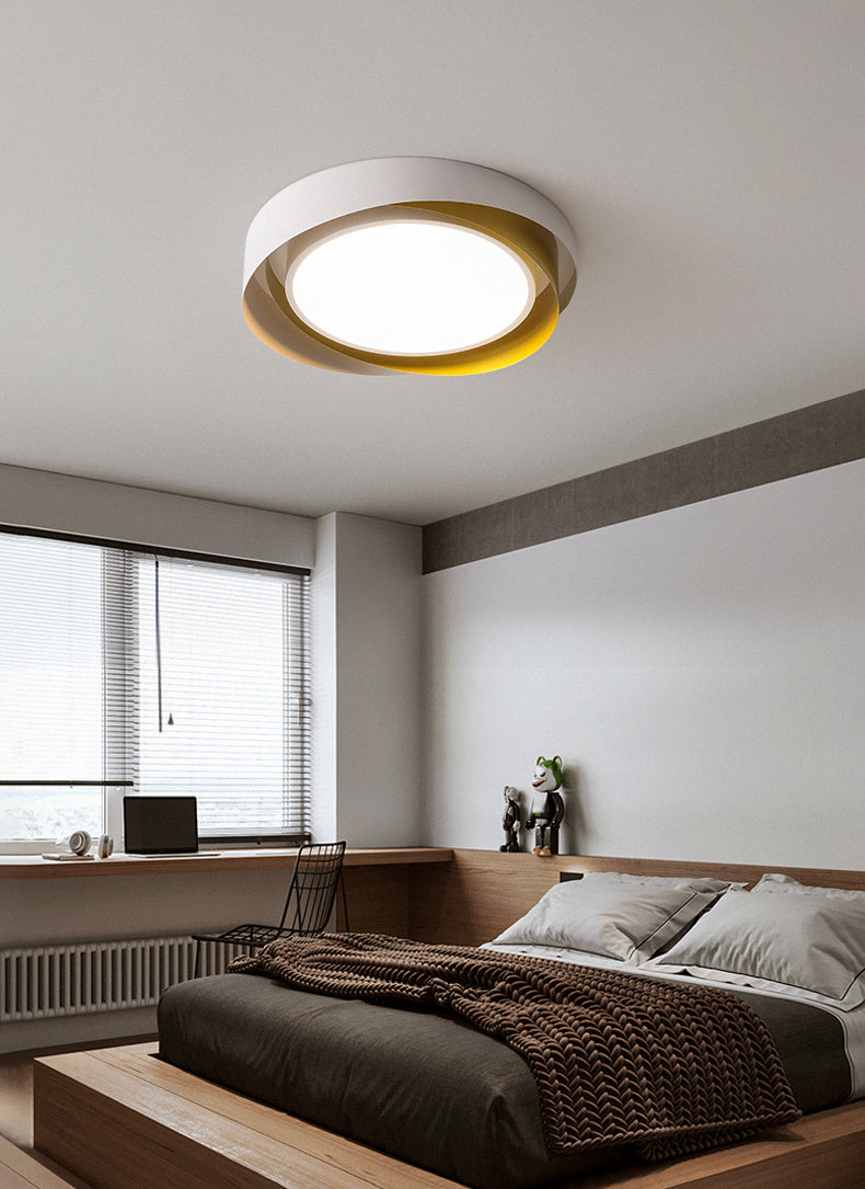 Nordic Modern Flush Mount Ceiling Light LED Spiral Flush Mount Lighting for Bedroom