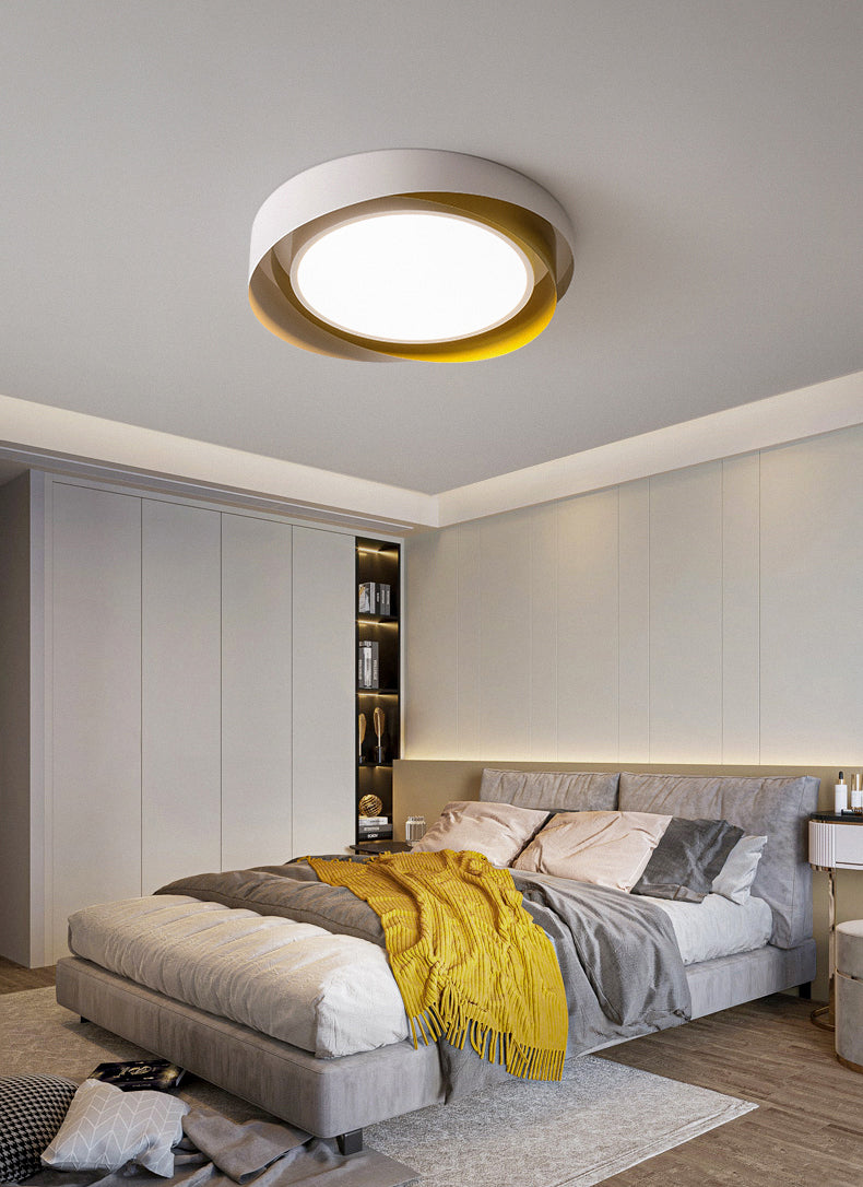 Nordic Modern Flush Mount Ceiling Light LED Spiral Flush Mount Lighting for Bedroom