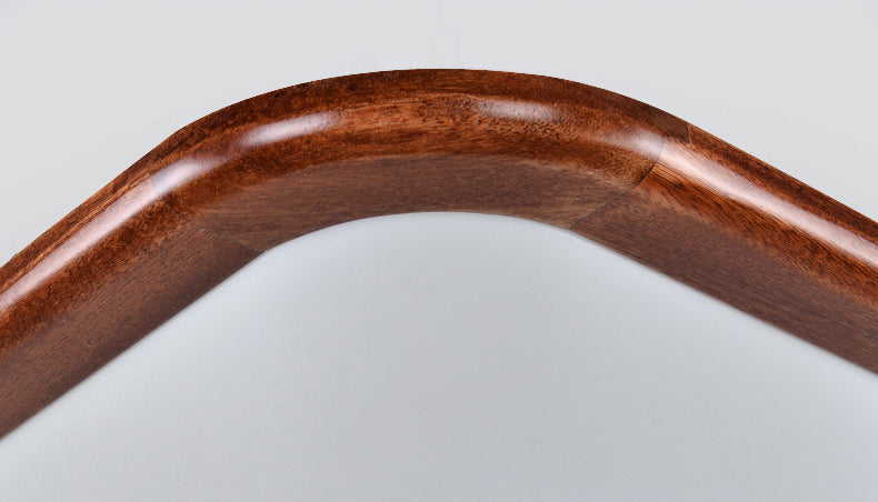 Geometrische Unterputzleuchte aus Massivholz im nordischen Stil, braune LED-Deckenleuchte für Schlafzimmer