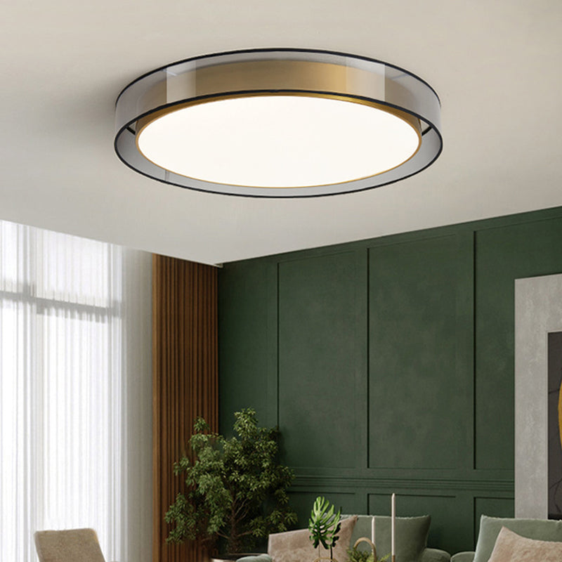 Luxe messing inbouw plafondlamp LED elegante plafondmontage lichtarmatuur voor woonkamer