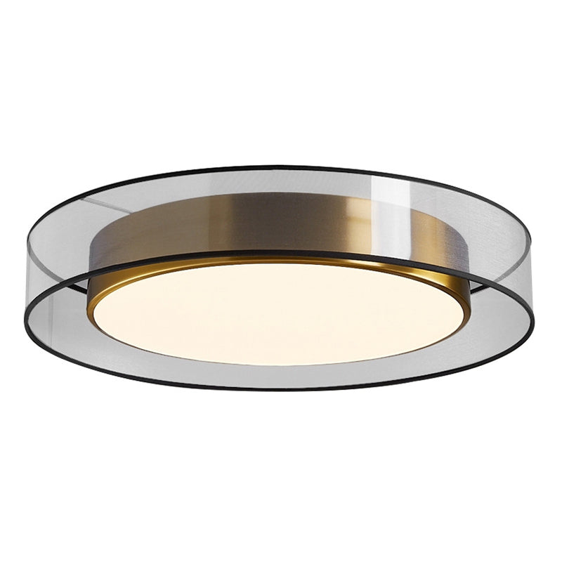 Luxe messing inbouw plafondlamp LED elegante plafondmontage lichtarmatuur voor woonkamer
