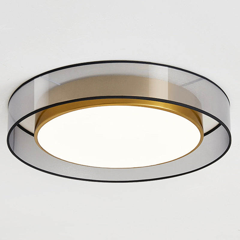 Luxe messing inbouw plafondlamp LED elegante plafondmontage lichtarmatuur voor woonkamer