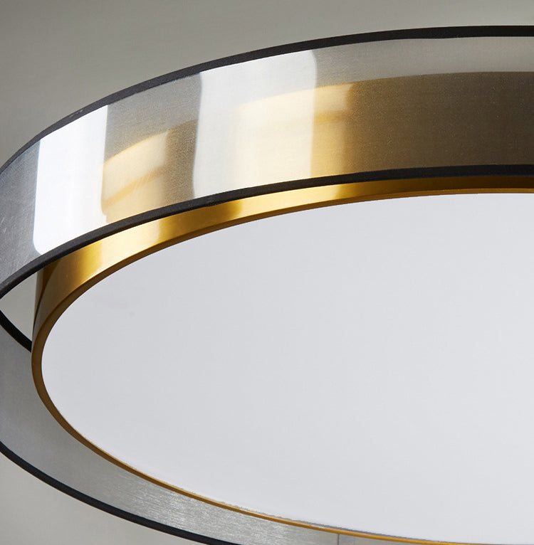 Luxe messing inbouw plafondlamp LED elegante plafondmontage lichtarmatuur voor woonkamer