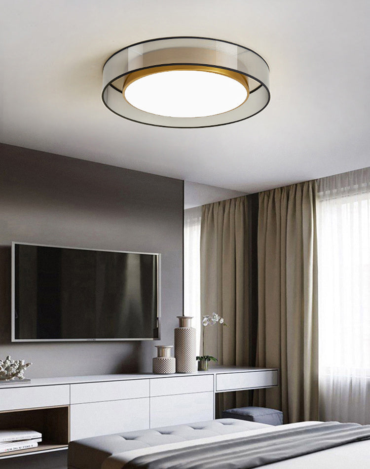 Luxe messing inbouw plafondlamp LED elegante plafondmontage lichtarmatuur voor woonkamer