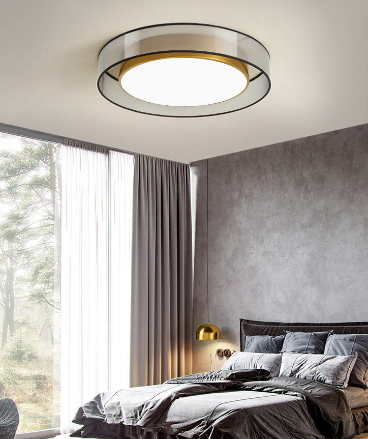 Luxe messing inbouw plafondlamp LED elegante plafondmontage lichtarmatuur voor woonkamer