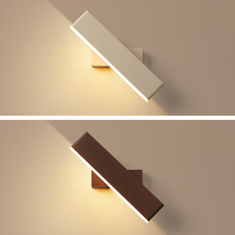 Application de lumière murale rectangulaire Appiculture de métal de style minimaliste moderne