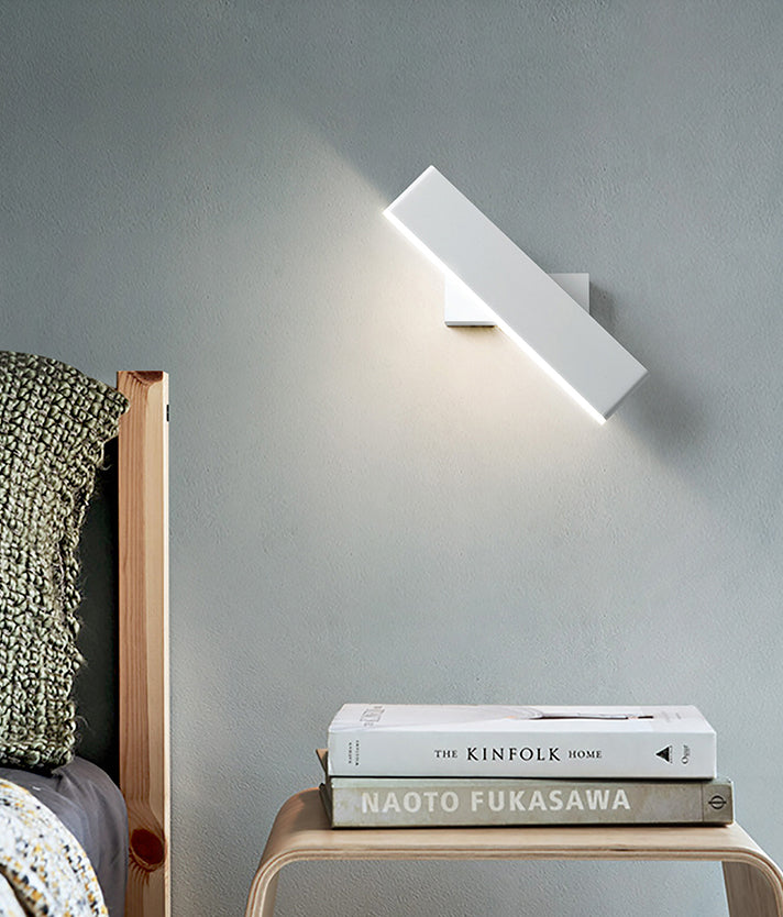 Application de lumière murale rectangulaire Appiculture de métal de style minimaliste moderne