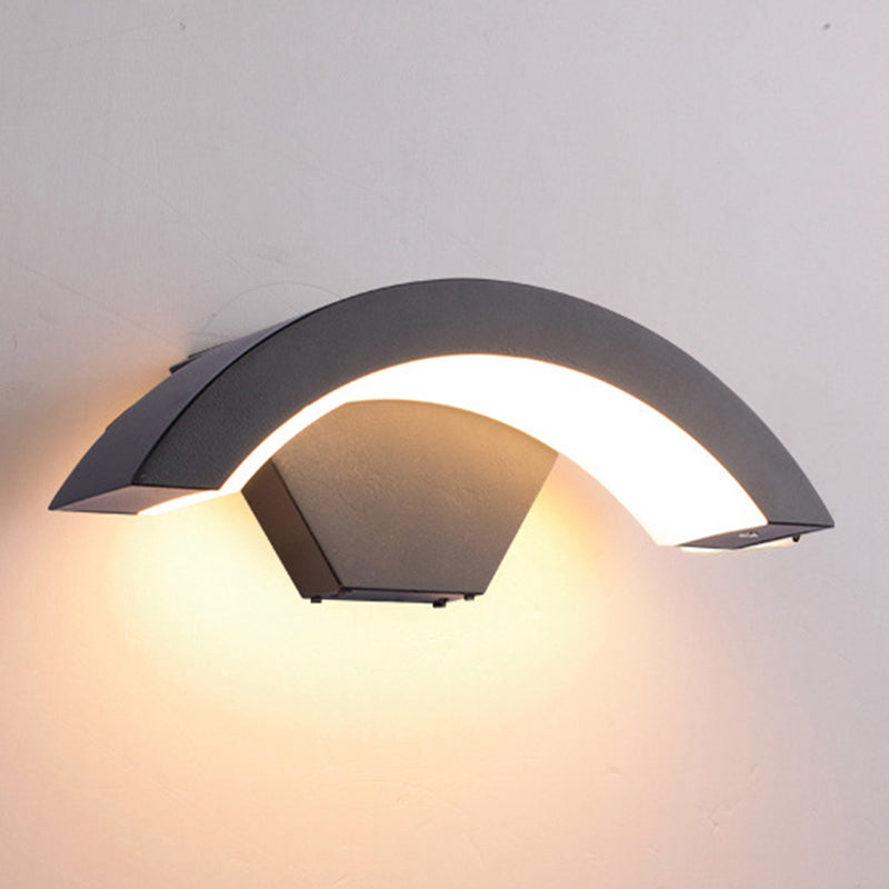 Curve Wall Light Sponce Modern Minimalist Style Fonces de aluminio