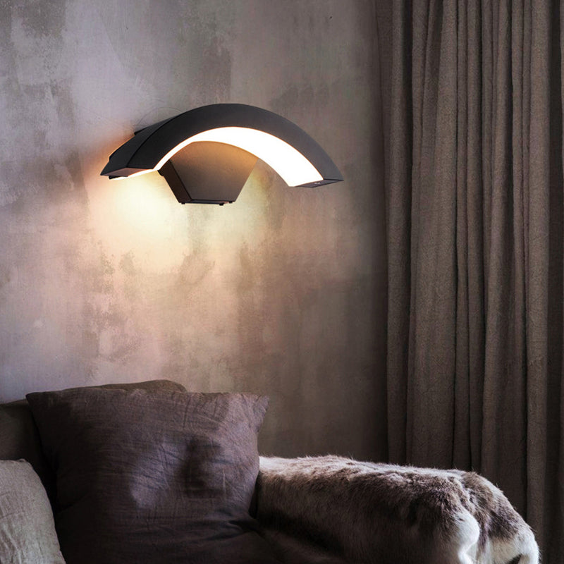 Curve Wall Light Sponce Modern Minimalist Style Fonces de aluminio