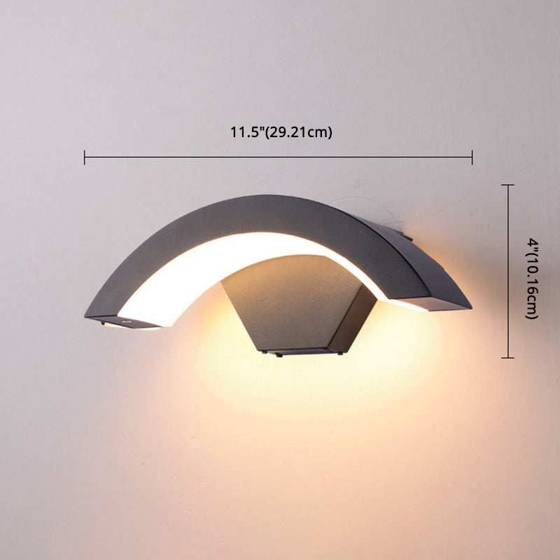Curve Wall Light Sponce Modern Minimalist Style Fonces de aluminio