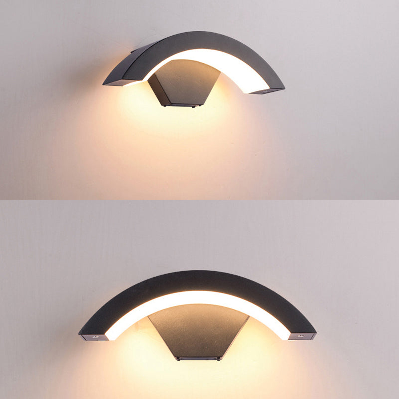 Curve Wall Light Sponce Modern Minimalist Style Fonces de aluminio