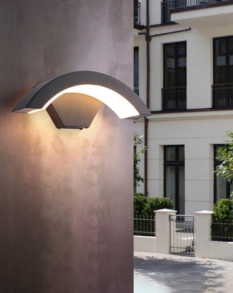 Curve Wall Light Sponce Modern Minimalist Style Fonces de aluminio
