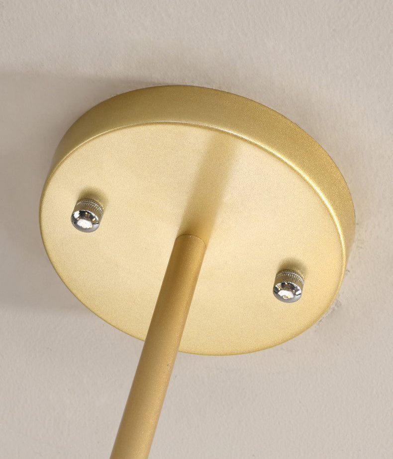 Modern Minimalist Chandelier Light Fixture Spherical White Glass Ceiling Chandelier for Living Room