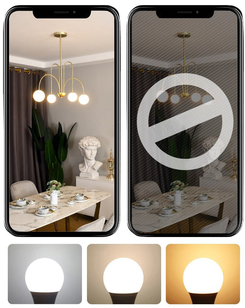 Modern Minimalist Chandelier Light Fixture Spherical White Glass Ceiling Chandelier for Living Room